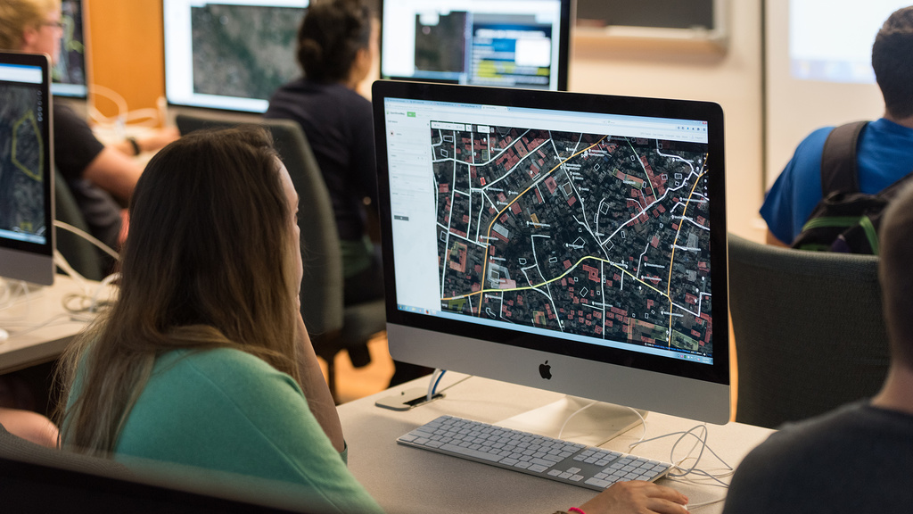 Picture of woman working with GIS